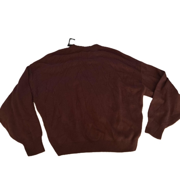 Abercrombie & Fitch Brown Ribbed Crewneck Sweater Unisex Size Large - Picture 2 of 5